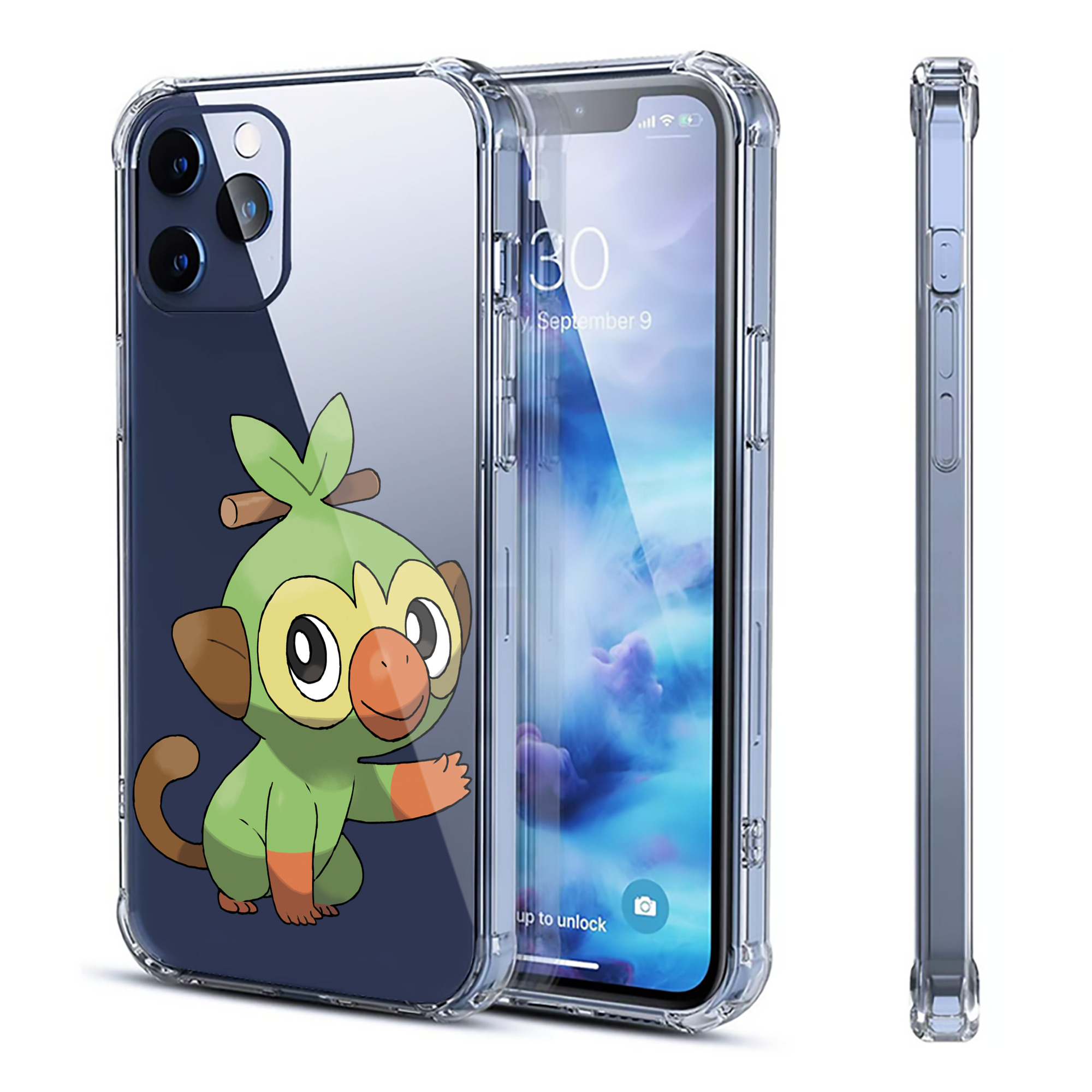 （画像用） ポケットモンスター Pokémon 【iPhone 12シリーズ対応】透明スマホケース（クリアソフトケース）